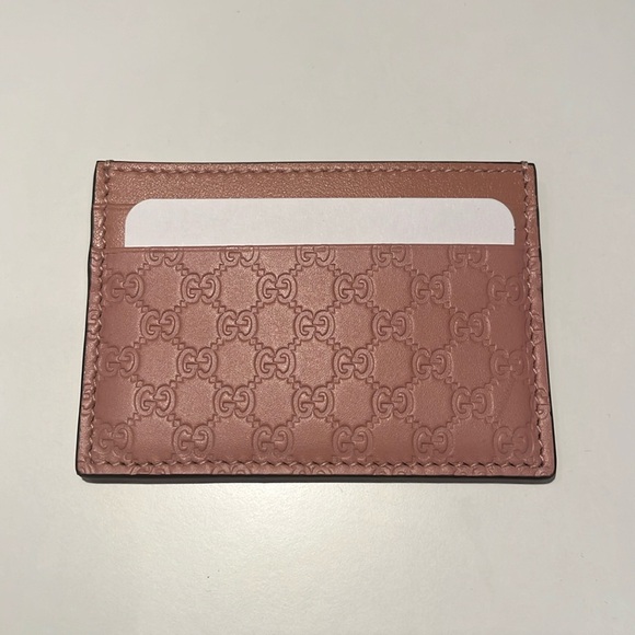 SOLD - Gucci Microguccissima Pattern Leather Card Holder NEW - Picture 4 of 7